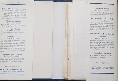 WIE MAN EIN KANU BAUT UND VERWALTET Band 2 von Alec R. Ellis Hardcover 1977 - Bild 4 von 13