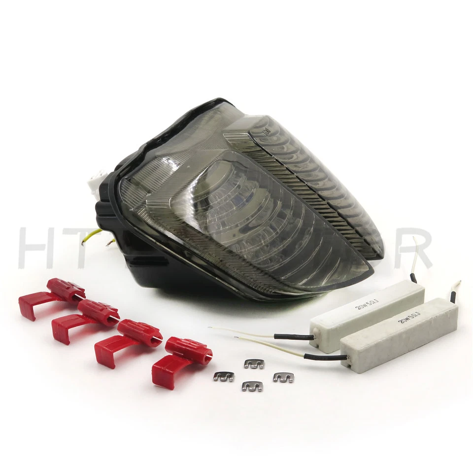 Luz de freno trasera LED para Suzuki GSXR 600 GSX-R600 750 GSX-R750 2006 2007 humo Foto 3 de 4