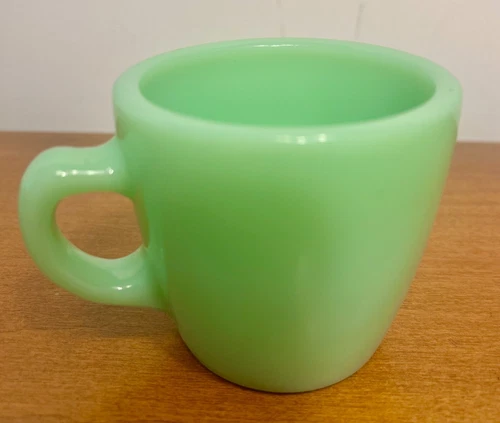 Vintage Fire King Green Jadeite Mug C Handle Cup Restaurant Ware Mug EUC!