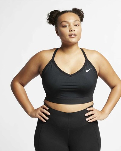 Nike Dri FIT Indy Low Cut Light Support Padded Sports Bra Plus Size 2X 3X - Picture 2 of 9