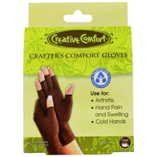 Dritz Creative Comfort Crafter's Comfort Gloves Brown Large 