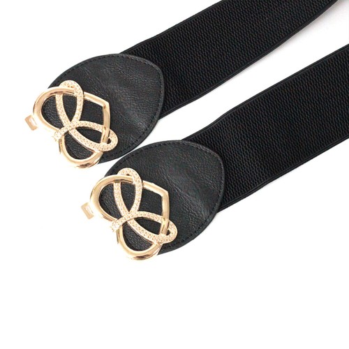 Cintura donna larga elastico in vita fibbia corsetto donna elastico cinch vestito cintura - Foto 64 di 241