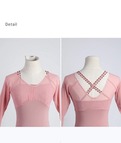 Women Short Sleeve Ballet Leotards Dance for Gymnastics/Yoga/Swimming/Lyrical - Foto 12 di 26