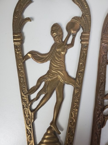 Vintage Brass Fireplace Screen Peacock Fan Parts For Projects Or Restoration - Picture 3 of 6
