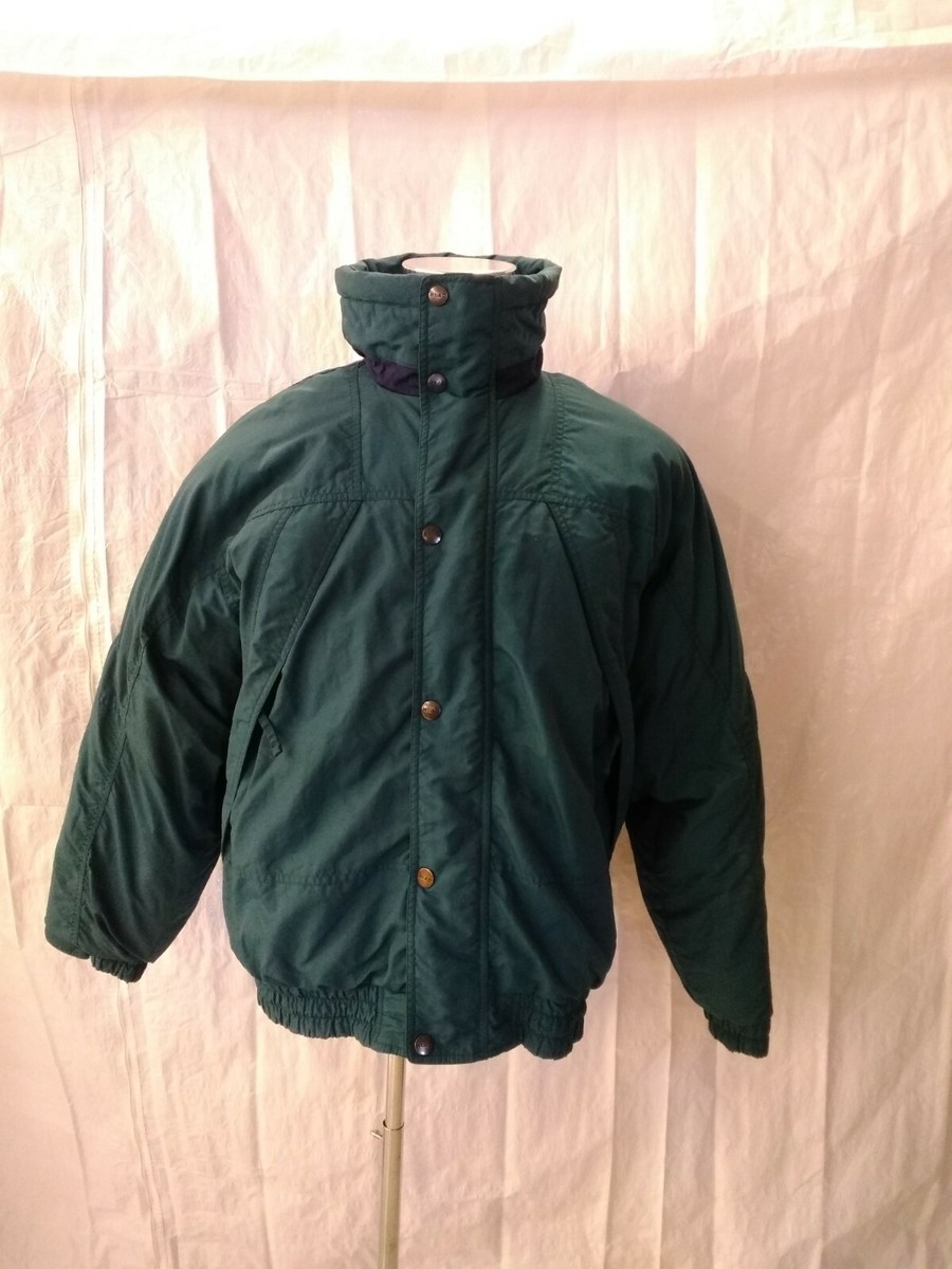 Head Down Jacket Men's Extra Large Green Zip Pockets Puffy