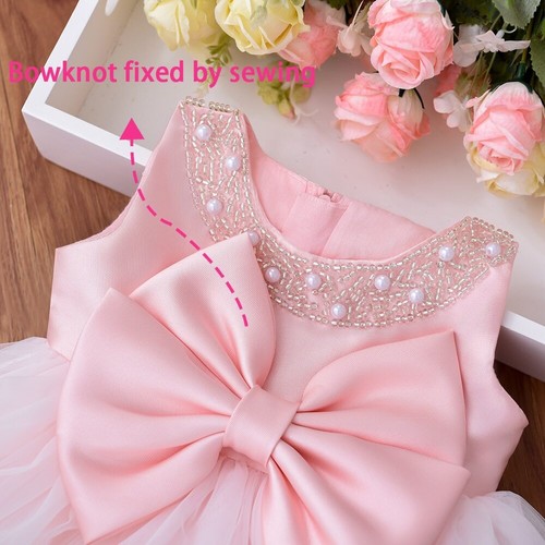 Fairy Cuty Girls Dress Tulle Fluffy Children Gowns Flower Princess Vestidos - Picture 3 of 18
