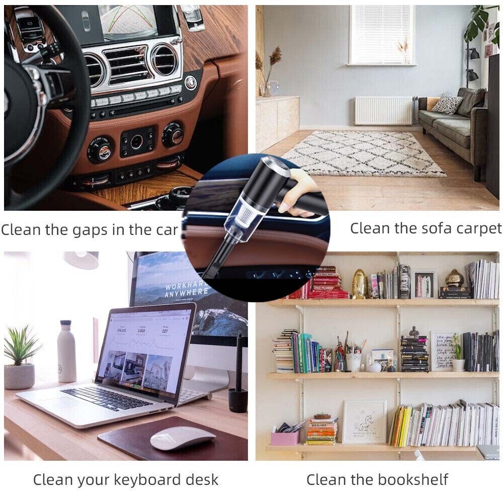 Powerful Rechargeable Car Vacuum Cleaner Wireless Handheld Vaccum Clean