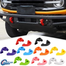 2Pcs Front Bumper Tow Hook Cover Trim Protector Shell Trim For Ford Bronco 2021+