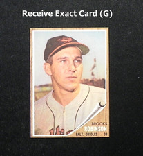 Brooks Robinson Dover Reprint of 1962 Topps Card #45 Exact Card (G) + Top Loader