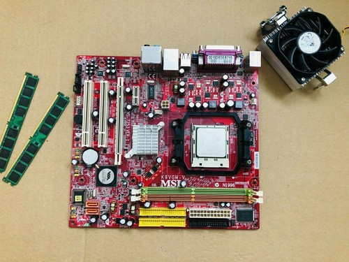 Placa madre MSI K9VGM-V AM2 + CPU ATHLON 64 X2 5000+ + DDR2 4 GB - Imagen 1 de 5