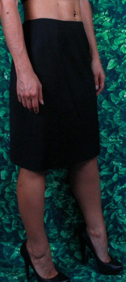 **Vintage** Falda Lápiz Christian Dior Negra Increíble Estado