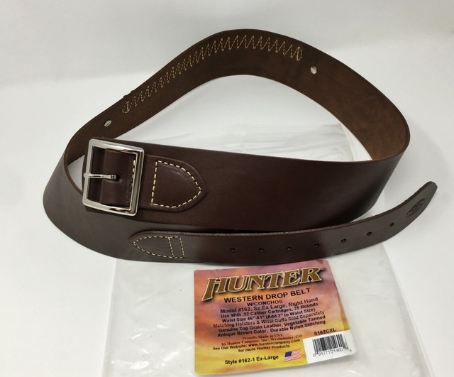 Hunter® 162 WESTERN DROP BELT w/ Conchos .22 Cartridge, Leather 1621