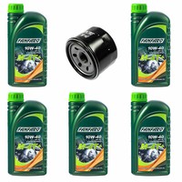 ÖLfilter HF147 MotoröL Set 10W40 5 Liter FüR Yamaha FZS 600 Fazer SN XVS 1300