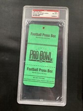 1992 NFL Football Pro Bowl Ticket Press Box Pass Full PSA NM-MT 8 MVP Irvin