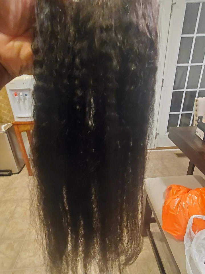 Fecho 5x5 cabelo humano virgem reto perverso 18 pol  - Imagem 4 de 4