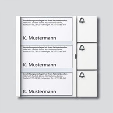 Siedle&Söhne Tasten-Modul TM 612-3 W weiß Funktionsmodule 200035521-00