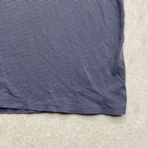 Joseph Abboud Men's Golf Polo Blue Striped Shirt 100% Cotton Short Sleeve - Picture 13 of 18