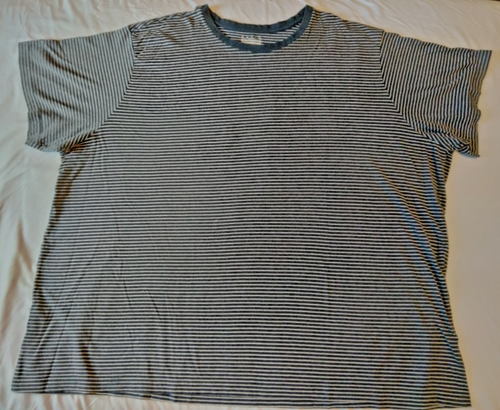 Basic Editions Striped Crew Neck T-Shirt - 4XL/4EG - Short Sleeve - Pre-Owned - Picture 2 of 4