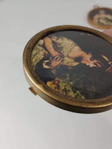 Vintage Miniature 4 Photos Set for DollHouse Decor Bowed Images - Picture 12 of 16
