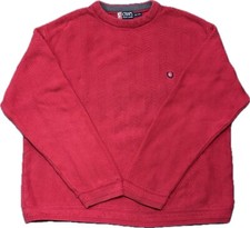 Vintage 90s Chaps Ralph Lauren Sweater Men  s XXL Red Textured Knit