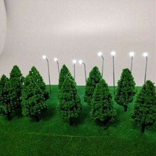 5pcs 10cm Trees Model Garden Train Railway Architectural Scenery Layout DIY EAN