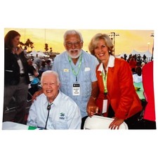 PRESIDENT JIMMY CARTER Snapshot Candid Photo Habitat For Humanity Fundraiser 4x6