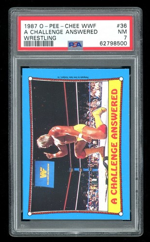 *Error card* 1987 OPC O-Pee-Chee WWF PSA 7 Hulk Hogan #36 WWE HOF Hulkster - Picture 1 of 2