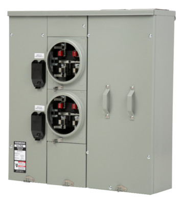   Siemens 2-Gang 400A 225A RINGLESS BYPASS WP4212RJB UNI-PAK Meter Stack