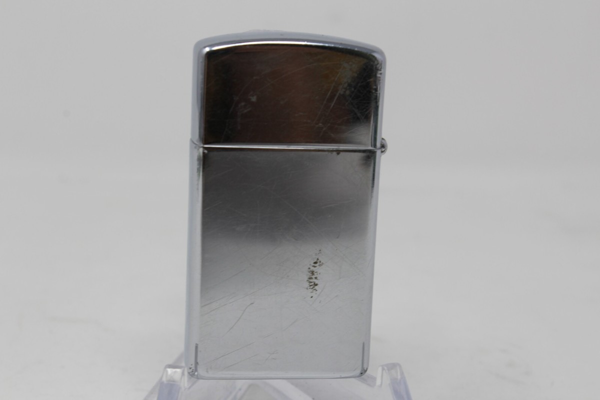 ふゆページ VINTAGE ZIPPO 2001 E-01 CHROME CIGARETTE LIGHTER - GRAY WOLF