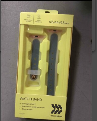   All In Motion Watch Silicone Band 42/44/45mm- Starless Night Blue NEW