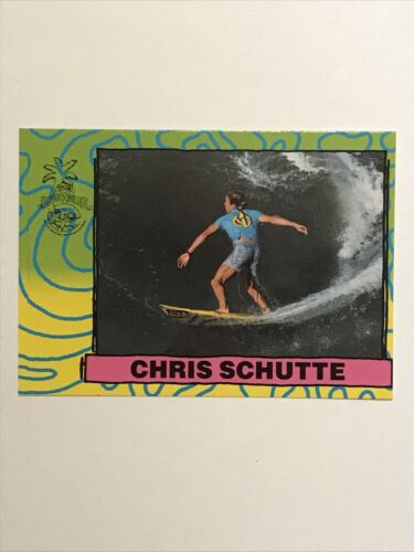VINTAGE 1987 ASTROBOYZ CHRIS SCHUTTE RARA CARTA DA SURF ORSO WAILER ULTIMO 1! - Foto 1 di 2