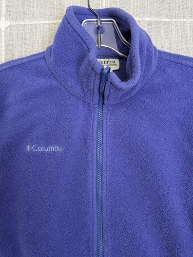 Columbia Fleece Jacket Youth Girls Large 14/16 Purple Full Zip School Casual - Picture 9 of 20