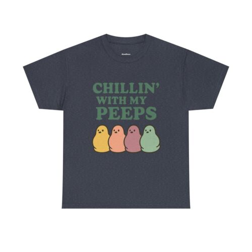 Chillin' with My Peeps T-Shirt, Easter Tee, Marshmallow Chick Shirt, Pastel - Picture 86 of 109
