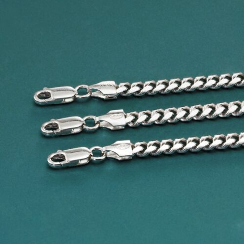 Pulsera italiana de plata de ley 925 maciza de 5 mm con cadena cubana de Miami de 7" 7,5" 8" - Imagen 5 de 18