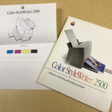 APPLE   Color STYLEWRITER   2500 Reference Manual  very good cond.  1996