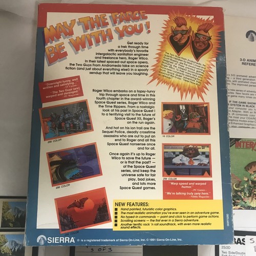 Space Quest IV Roger Wilco & The Time Rippers Big Box PC Game 5.25 IBM/DOS/Tandy - Picture 3 of 9
