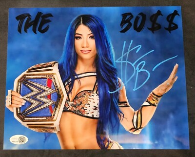 WWE サーシャバンクス 直筆サインカード AEW 女子プロレス Yahoo