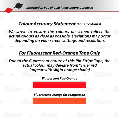 RED Roll PIN STRIPE Car PinStriping Trim Line TAPE Decal Adhesive Vinyl Sticker - Bild 13 von 27