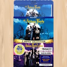 THE ADDAMS FAMILY and ADDAMS FAMILY VALUES 2-Movie BLU-RAY Collection       0608