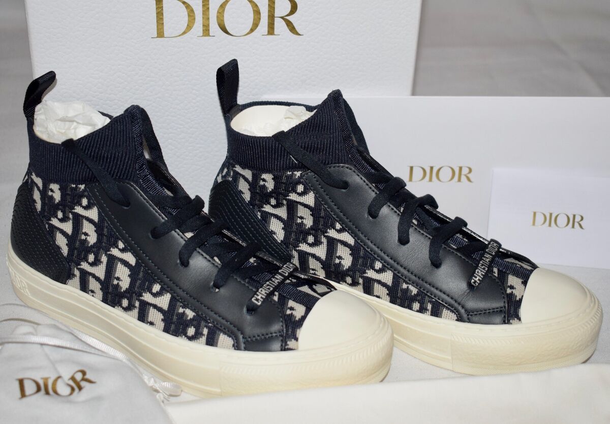 Christian Dior Walk n Dior Navy Oblique Technical Size 37.5 Christian Dior Walk n Dior Navy Oblique Technical Size 37.5