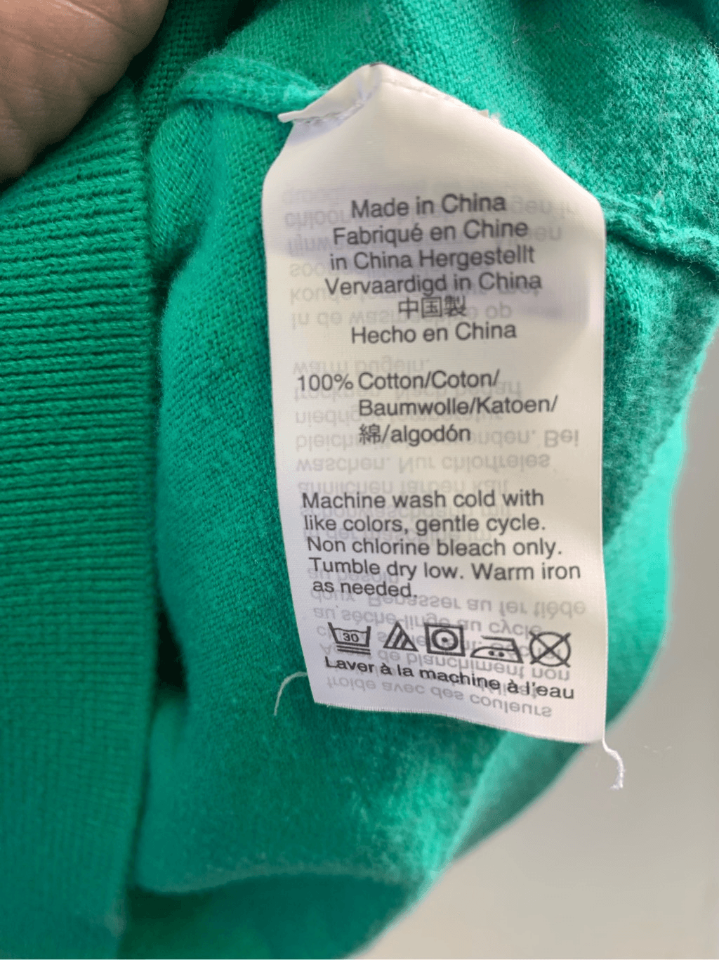 J Crew Factory Green Classic Cotton Cardigan Size S eBay