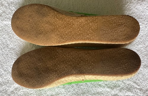 Vintage Women’s Green Espadrille Shoes Wedge Heel Sears Size 8.5N IOB - Picture 8 of 9
