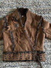New Giorgio Italia Faux Fur & Faux Leather Jacket Size M