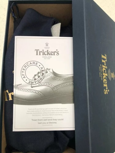 TRICKERS Bourton Derby Brogue, UK:7, EU:41, Black Leather, RRP £565! BNWB - Picture 10 of 10