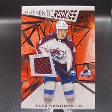 2021-22 UD SP Game Used Authentic Rookies Alex Newhook #135 RC Patch