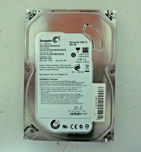Seagate Barracuda ST3500418AS 500GB SATA Festplatte Mit Defekten Sektoren PCB OK - Bild 1 von 1