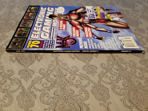 Vintage Electronic Gaming Monthly Magazine #70 May 1995 Mortal Kombat 3 EGM - Picture 2 of 5