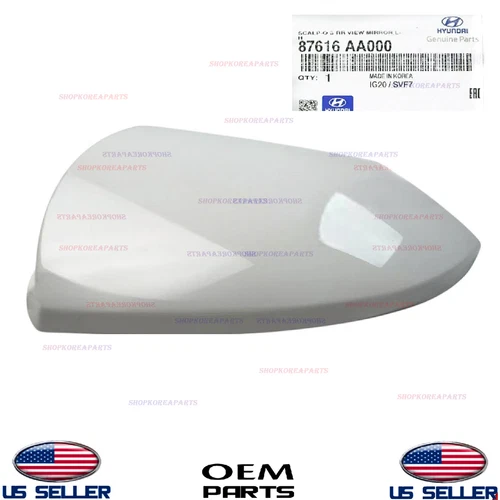 Genuine OEM LEFT Driver Side Mirror Cover Cap 21-24 Hyundai Elantra Korea built