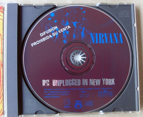 NIRVANA Unplugged In New York MEGA RARE Argentina CD PROMO 1994 - Picture 5 of 7