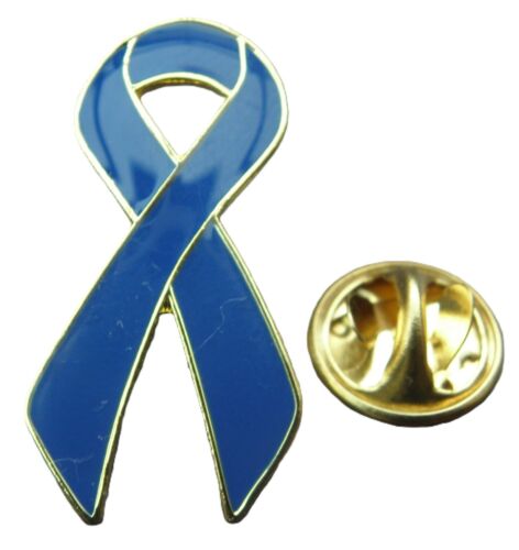 Broche insigne ruban Awareness noir bleu vert rose blanc rouge jaune violet - Photo 6 sur 19